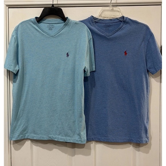 Polo Ralph Lauren Other - Polo Ralph Lauren Classic Fit Shirt Men's XS Blue Teal V-Neck Short Sleeve (2)